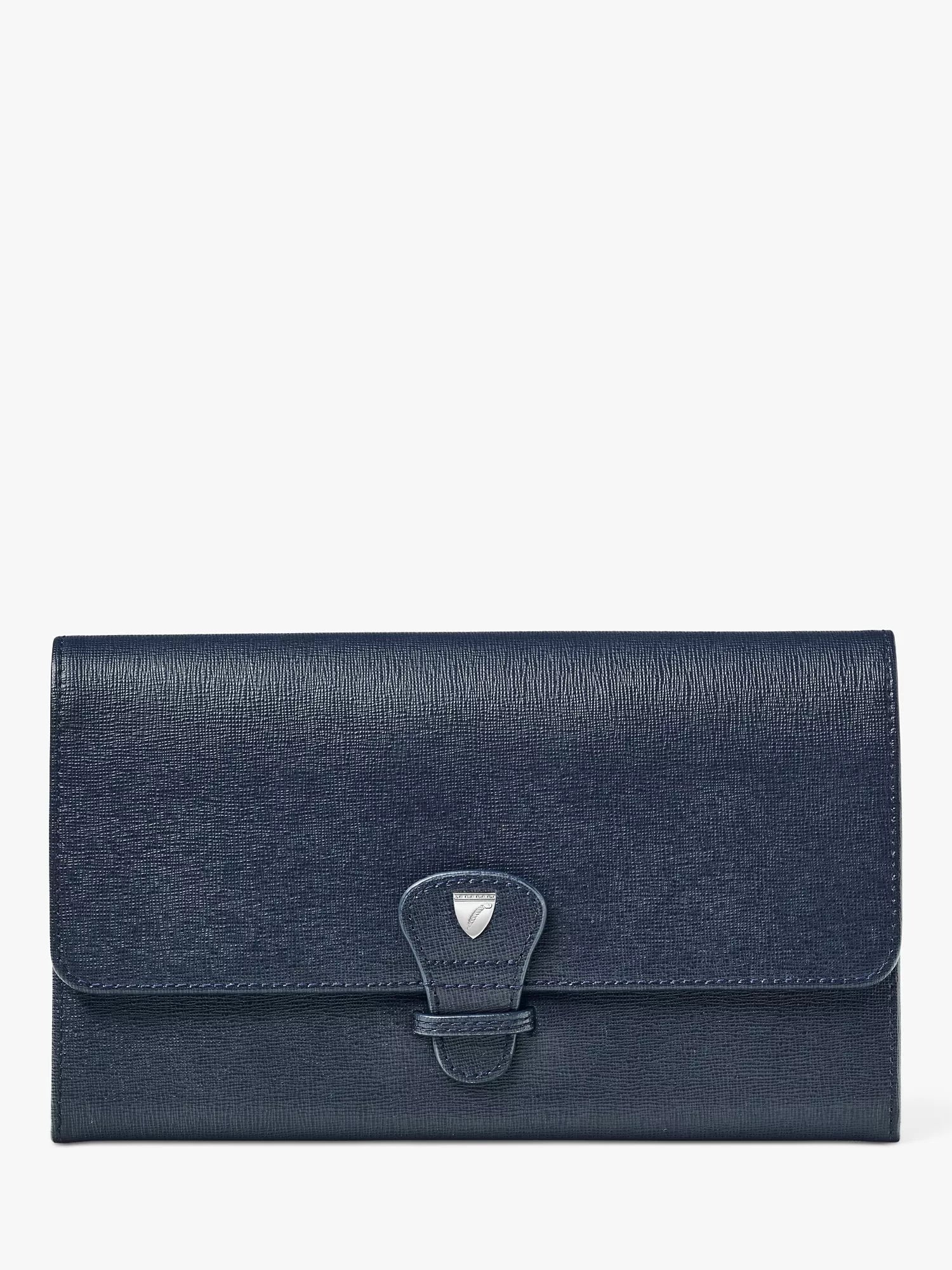 Aspinal of London classic saffiano leather travel wallet, imported from the UK