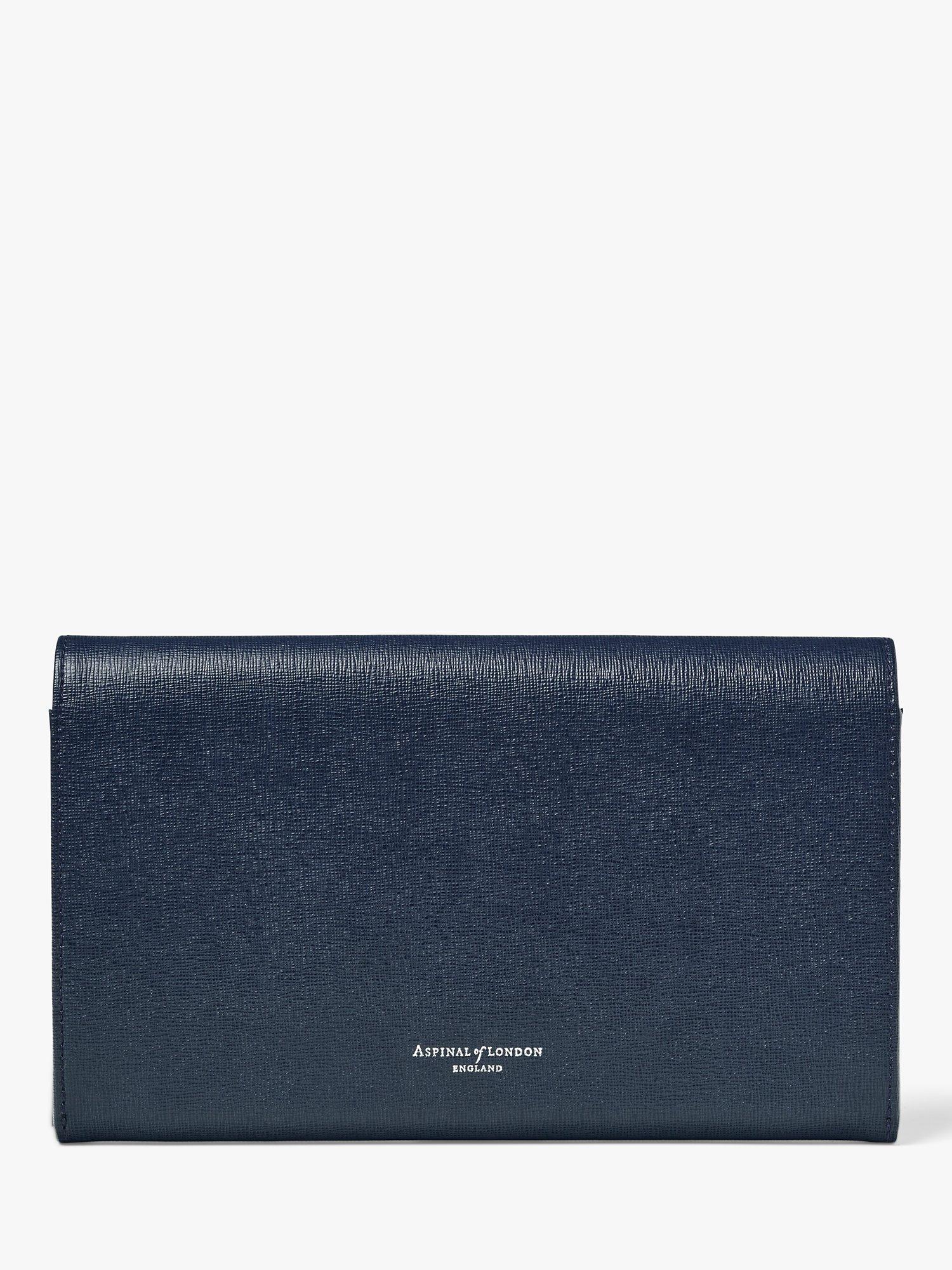 Aspinal of London classic saffiano leather travel wallet, imported from the UK