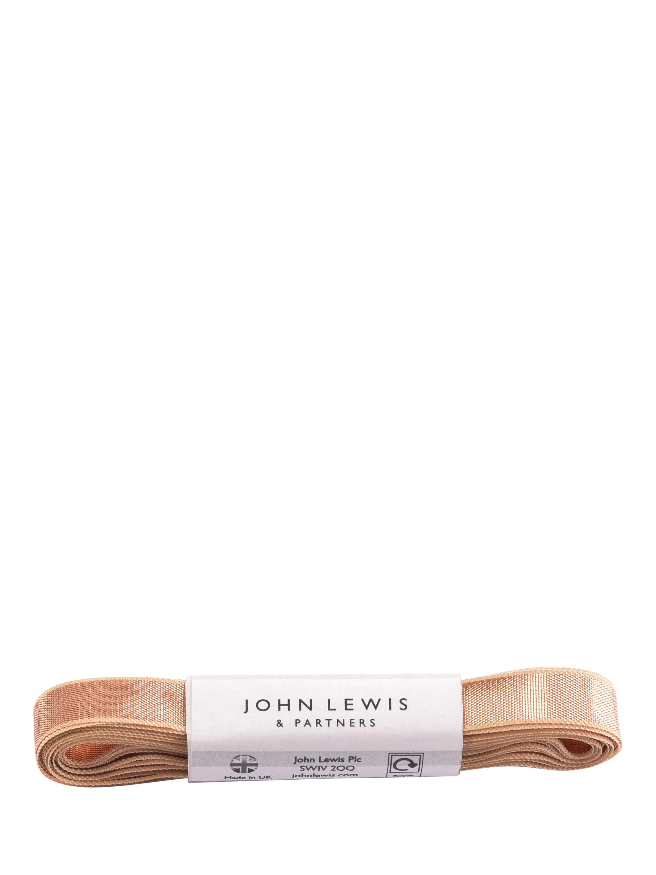 John Lewis gold metallic ribbon 10mm x 5m (British brand)