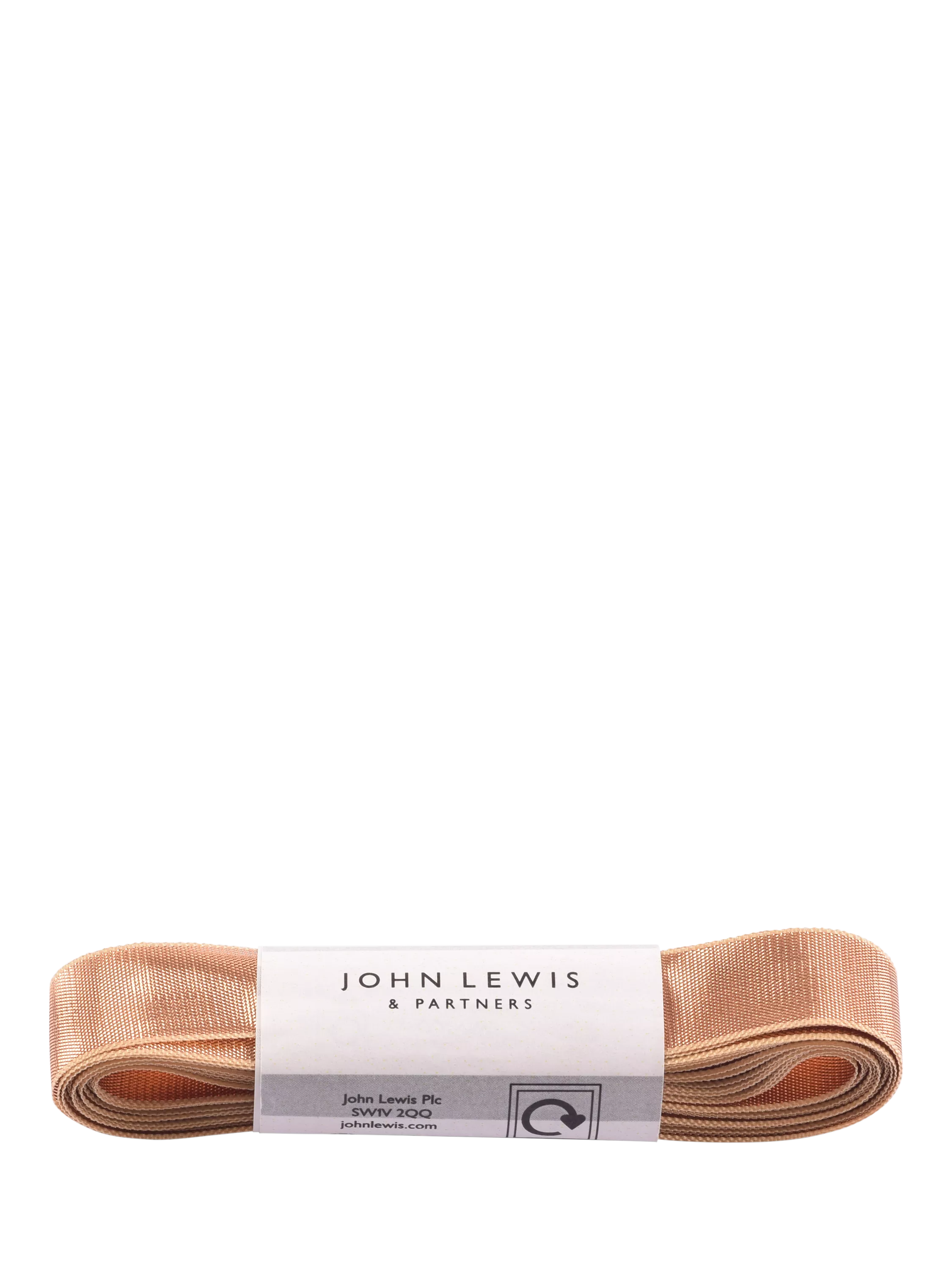 John Lewis gold metallic ribbon 5m, imported from the UK