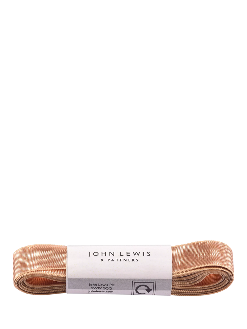 John Lewis gold metallic ribbon 5m, imported from the UK