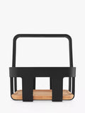 Eva Solo Nordic table condiments caddy black natural oak base, imported from the UK