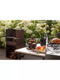 Eva Solo Nordic table condiments caddy black natural oak base, imported from the UK