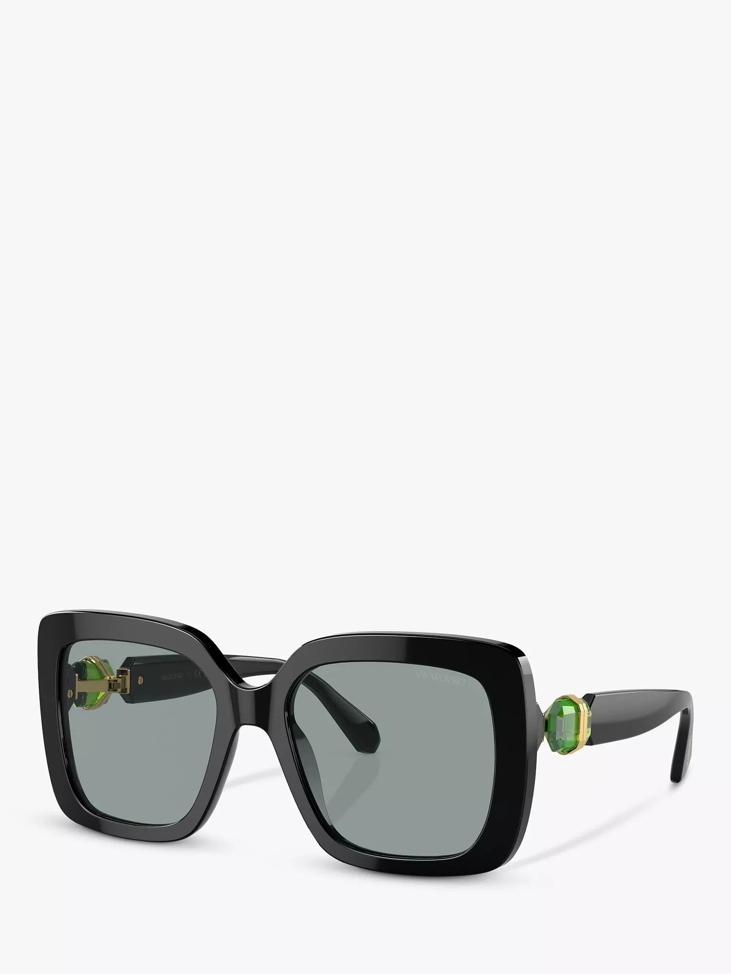 Swarovski square sunglasses black grey (British brand)