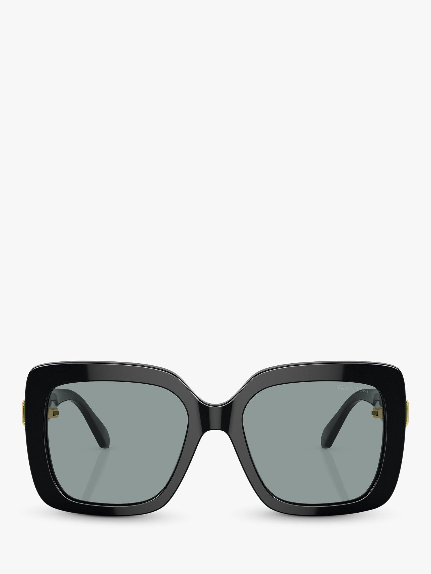 Swarovski square sunglasses black grey (British brand)