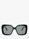 Swarovski square sunglasses black grey (British brand)
