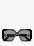 Swarovski square sunglasses black grey (British brand)