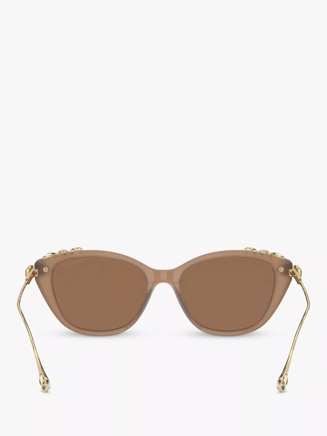 Swarovski cat's eye sunglasses brown acetate frame (British brand)
