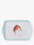 Wrendale Designs melamine scatter tray with robin design, 21.5cm (British brand)