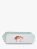 Wrendale Designs melamine scatter tray with robin design, 21.5cm (British brand)