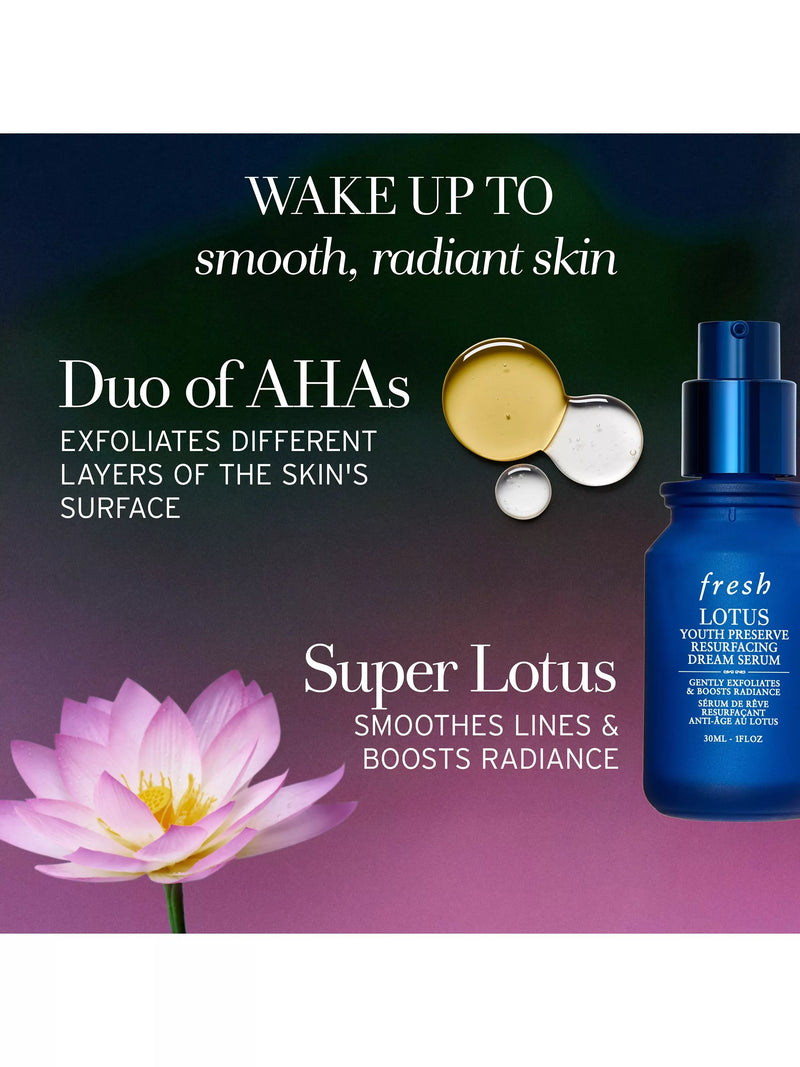 Fresh Lotus Youth Preserve Resurfacing Dream Serum 30ml, UK version