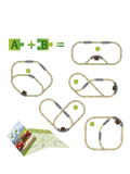BRIO travel train playset with 22 wooden pieces (British brand)