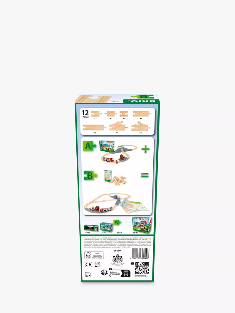 BRIO wooden train track pack Starter Track Pack - British product