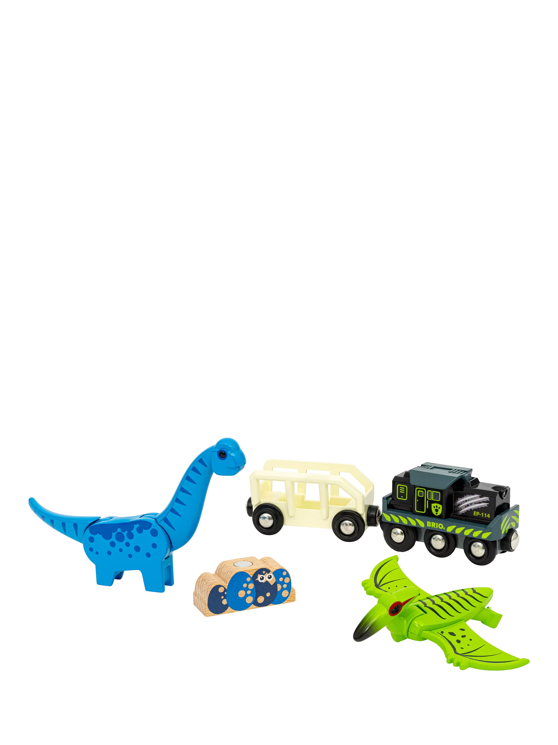 BRIO Dinosaur Battery Train Playset, UK version