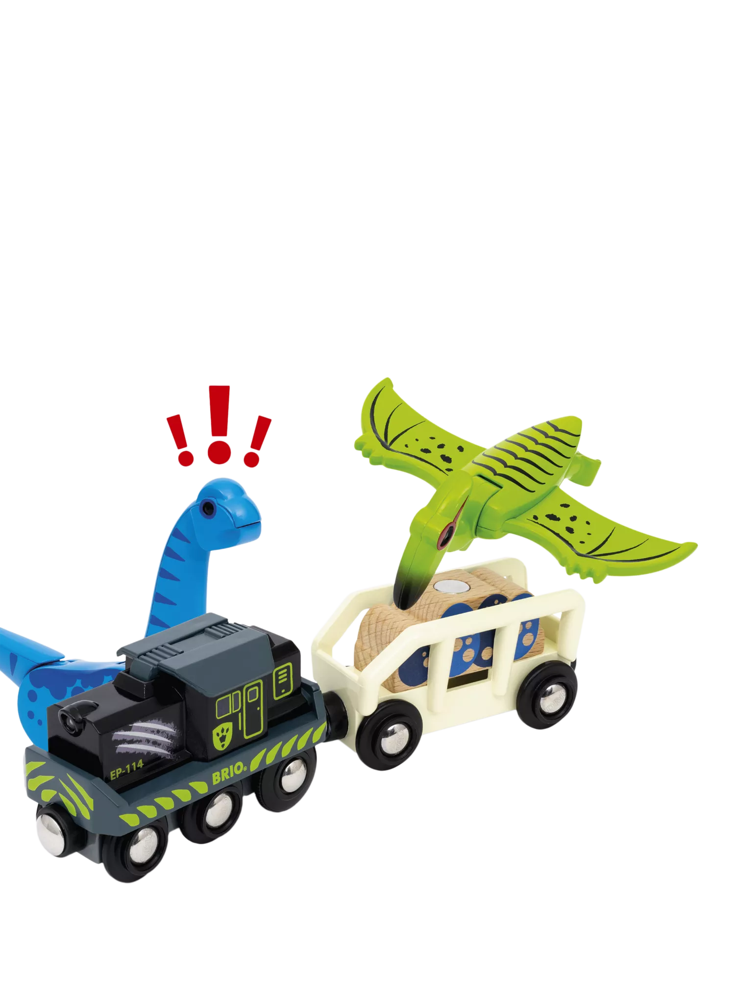 BRIO Dinosaur Battery Train Playset, UK version