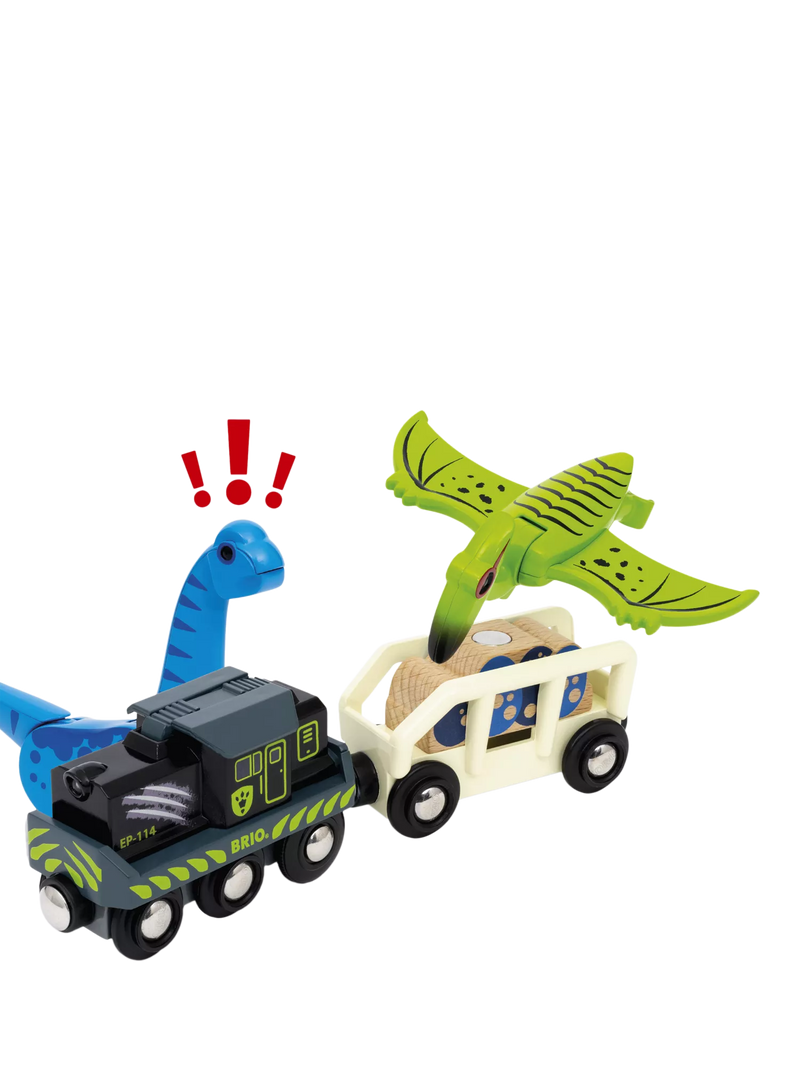 BRIO Dinosaur Battery Train Playset, UK version