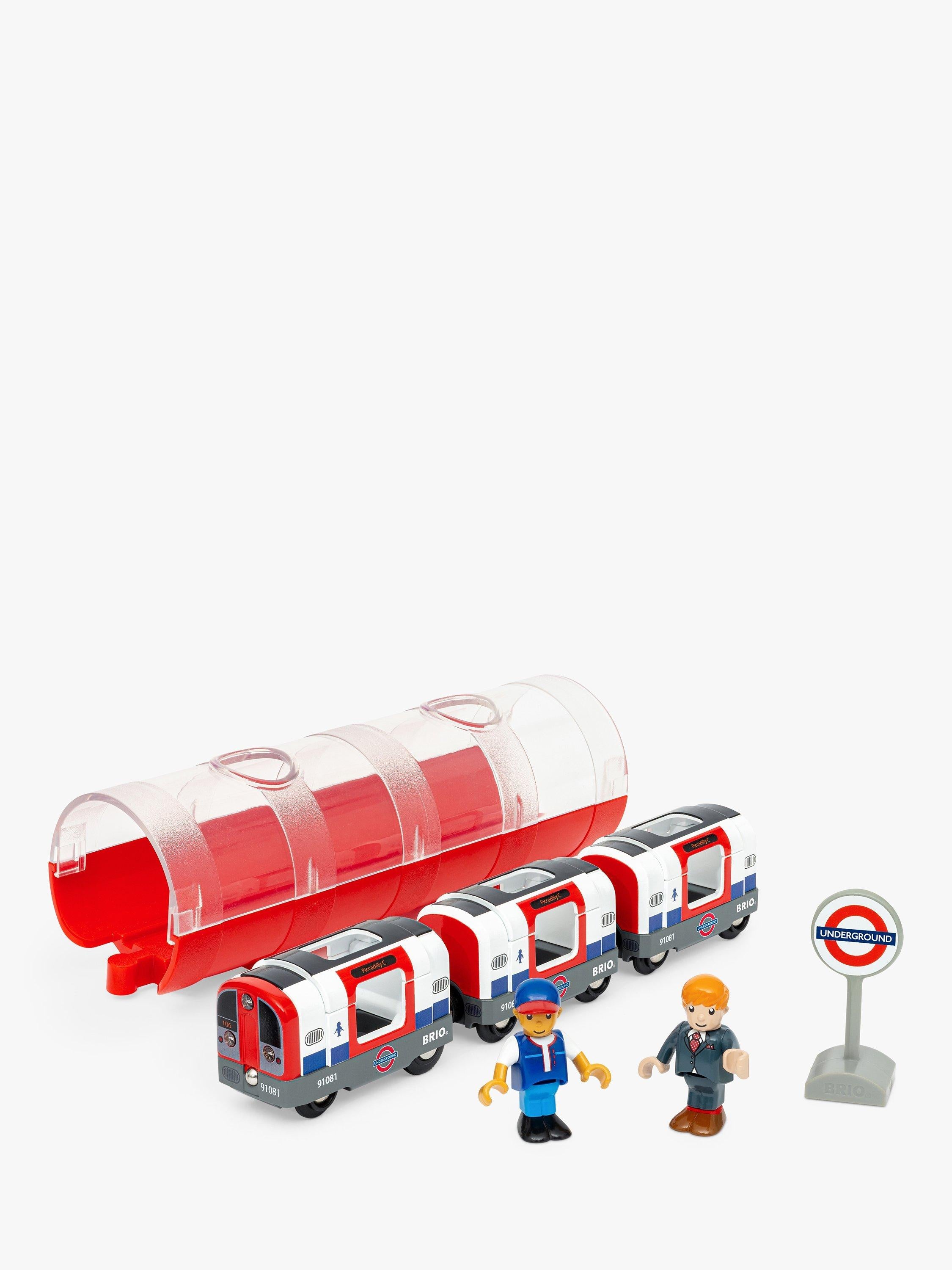 BRIO London Underground Train Playset with train and tunnel, UK version