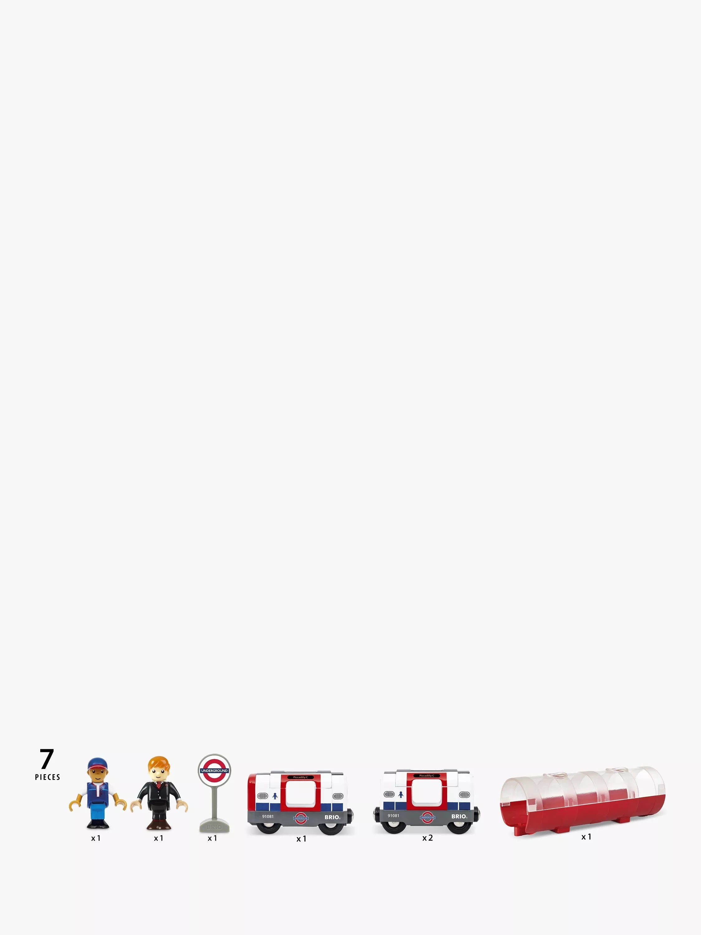 BRIO London Underground Train Playset with train and tunnel, UK version