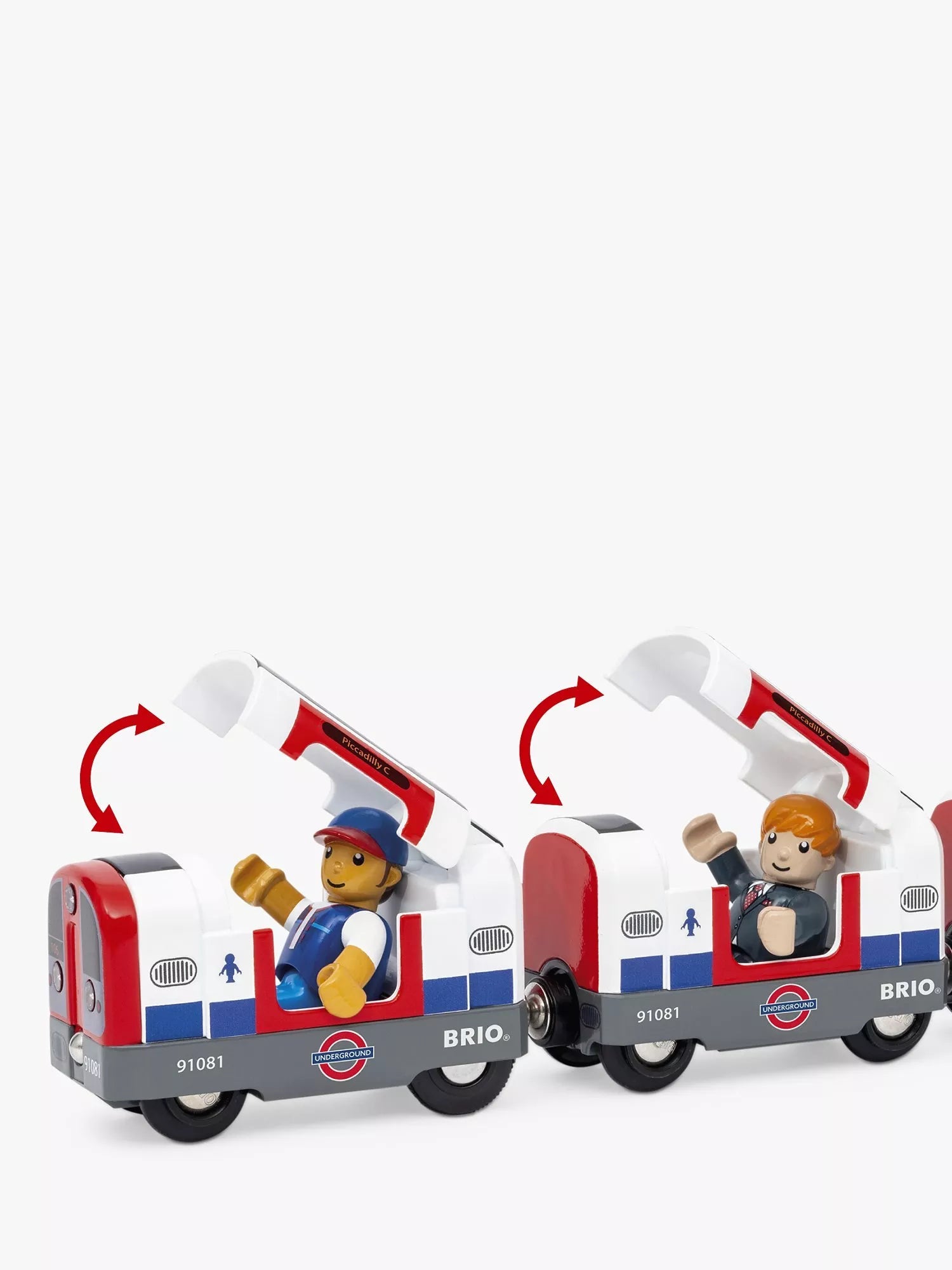 BRIO London Underground Train Playset with train and tunnel, UK version