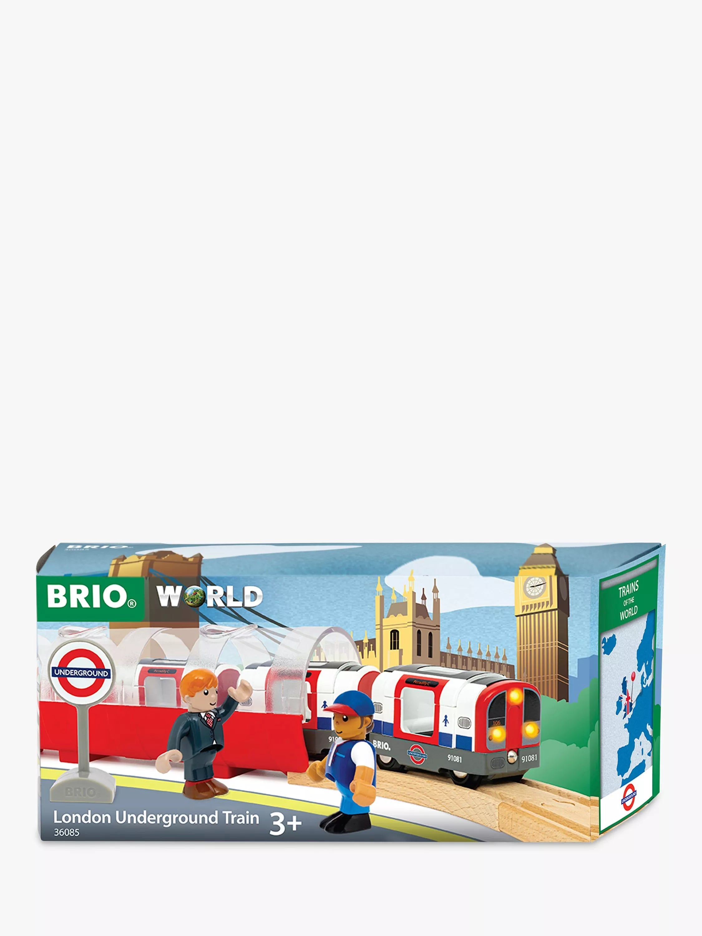 BRIO London Underground Train Playset with train and tunnel, UK version