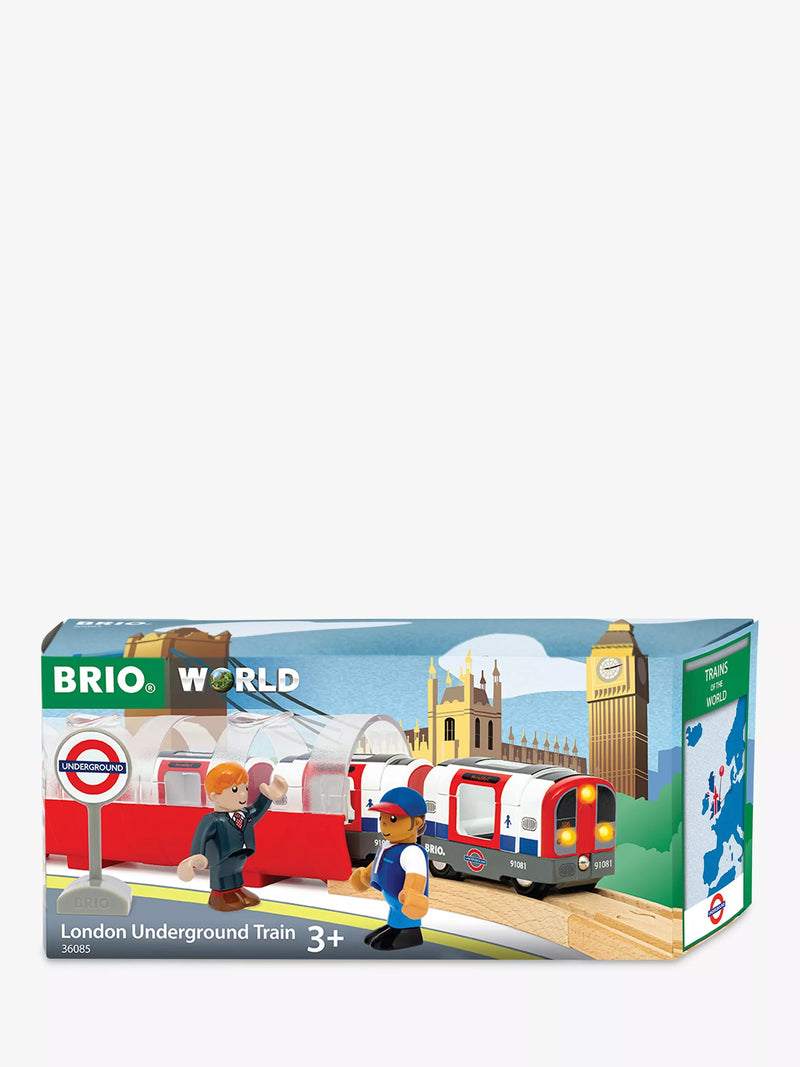 BRIO London Underground Train Playset with train and tunnel, UK version