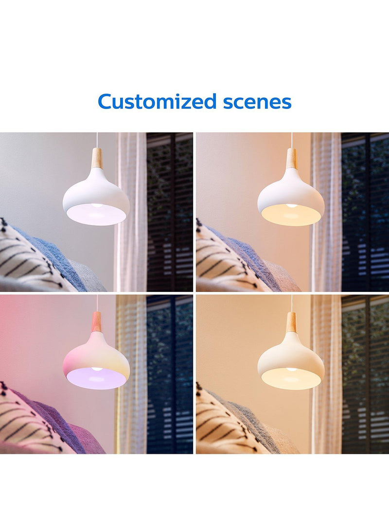Philips smart LED bulb colour changing E14 candle 4.9W (British brand)