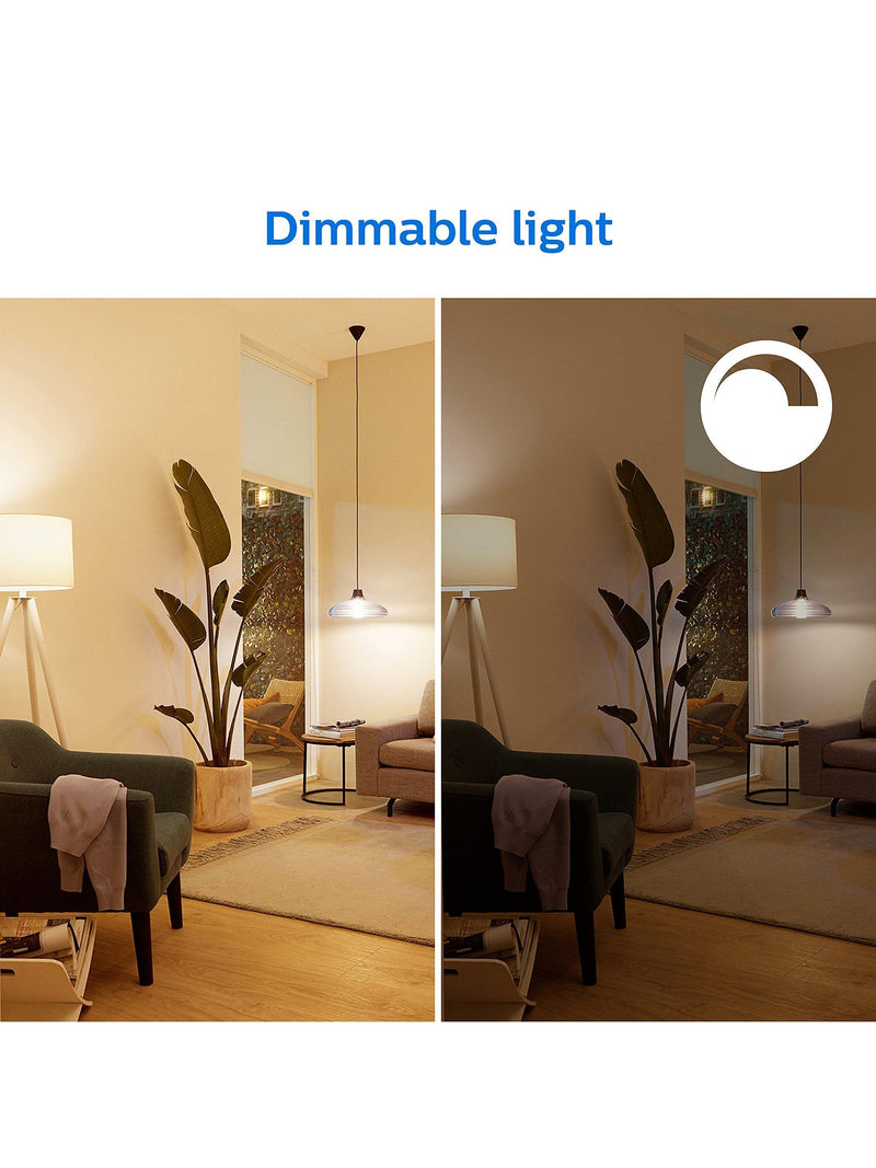 Philips smart LED bulb colour changing E27 pack of 2, UK version