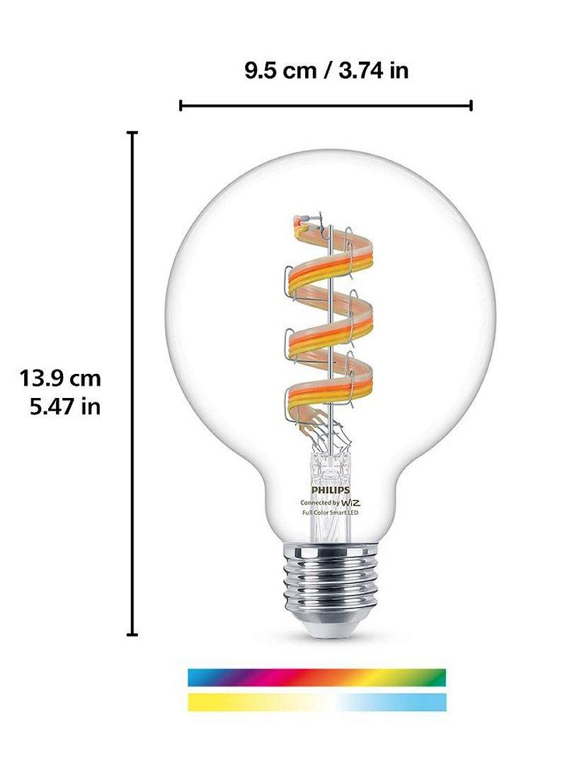 Philips Smart LED bulb E27 colour changing clear filament - British product