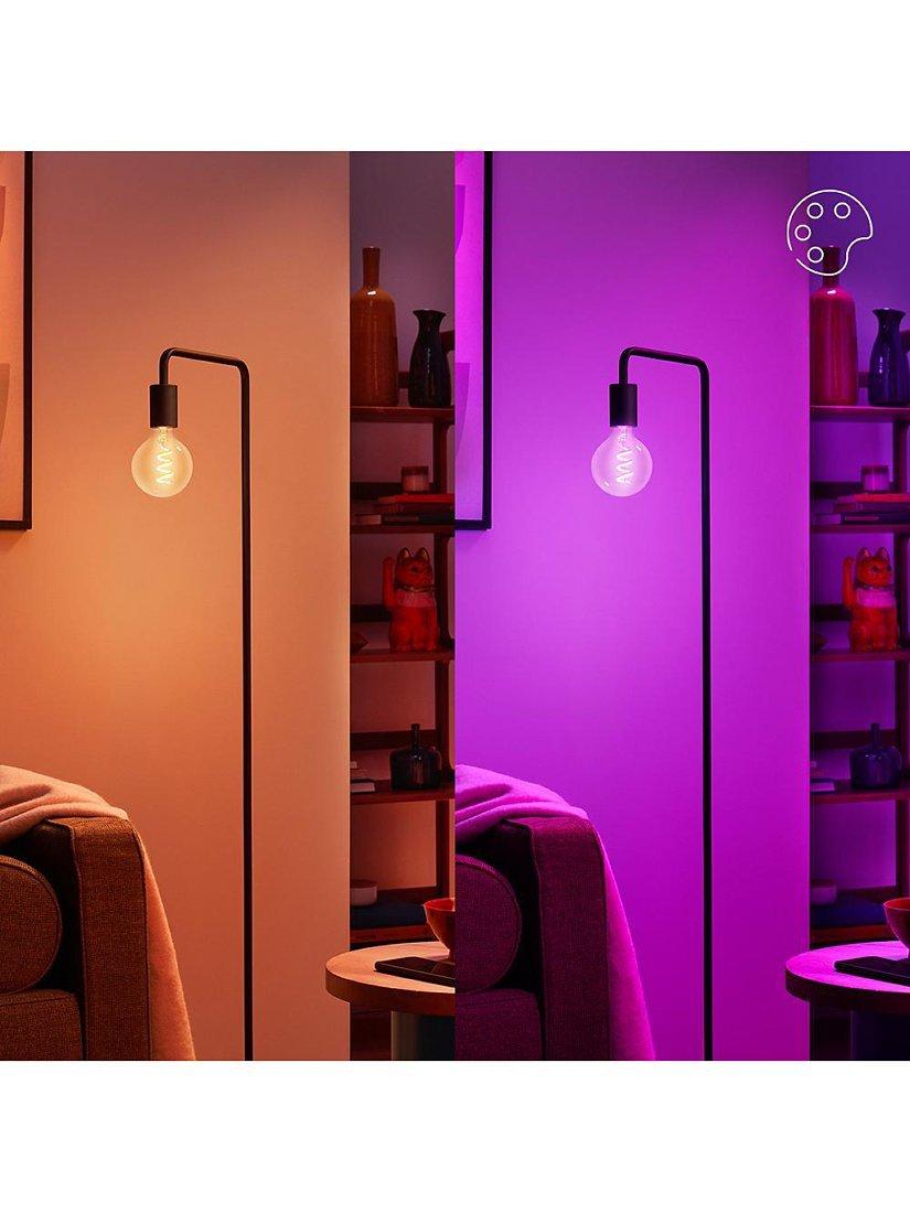 Philips Smart LED bulb E27 colour changing clear filament - British product