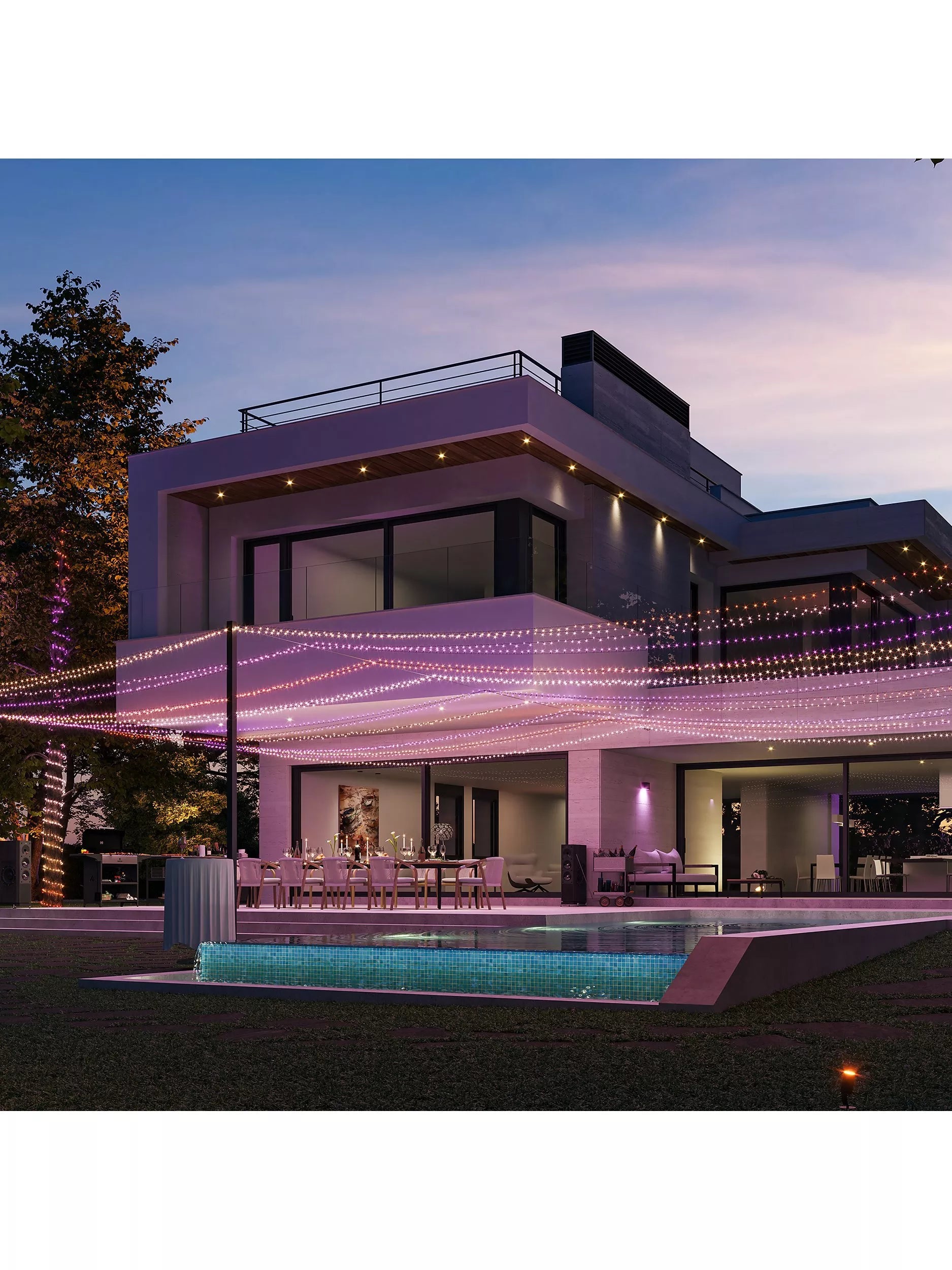 Philips Hue Festavia smart string lights 500 LEDs 40m, imported from the UK