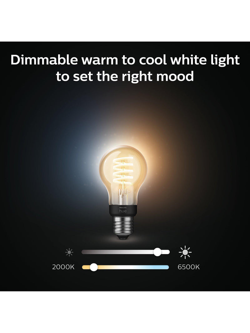 Philips Hue smart bulb white ambiance A60 E27 7W, imported from the UK