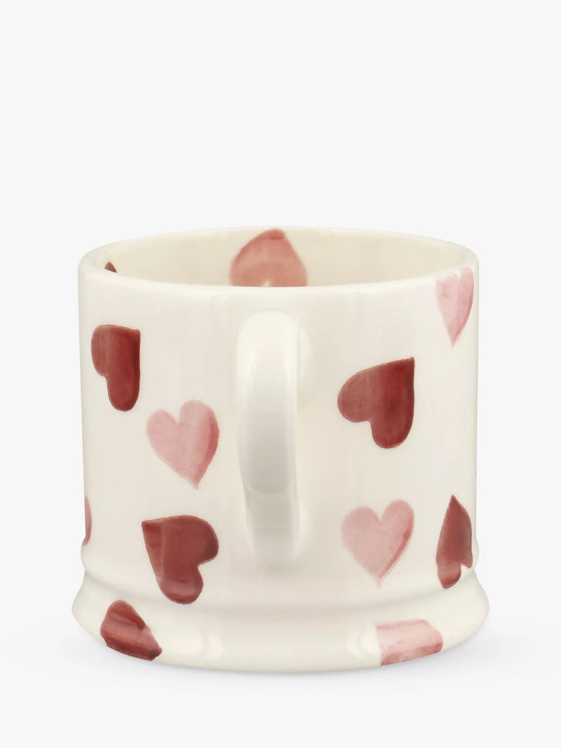 Emma Bridgewater pink hearts small mug 175ml - British product
