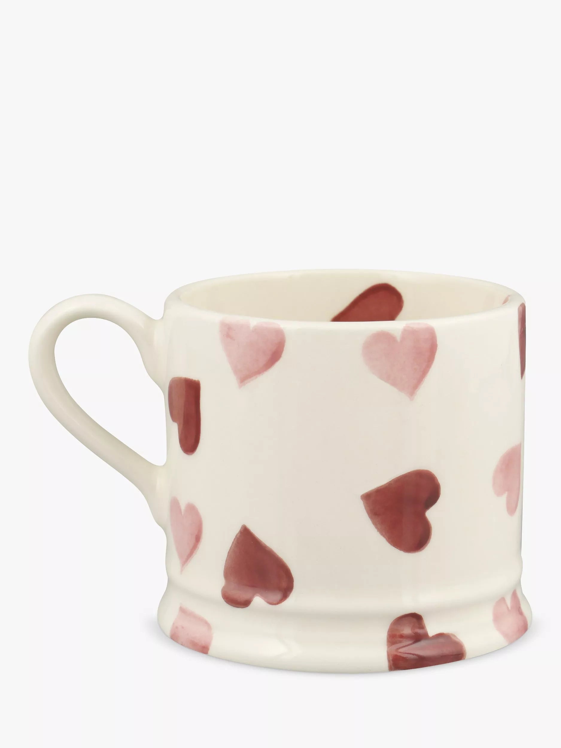 Emma Bridgewater pink hearts small mug 175ml - British product
