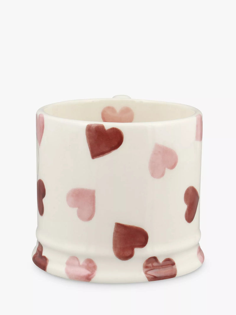 Emma Bridgewater pink hearts small mug 175ml - British product