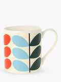 Orla Kiely Multi Stem bone china mug 350ml, imported from the UK