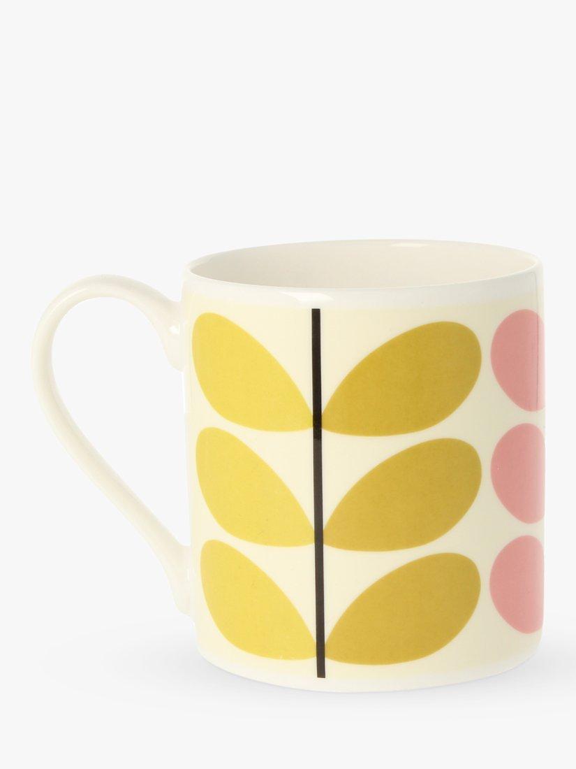 Orla Kiely Multi Stem bone china mug 350ml, imported from the UK