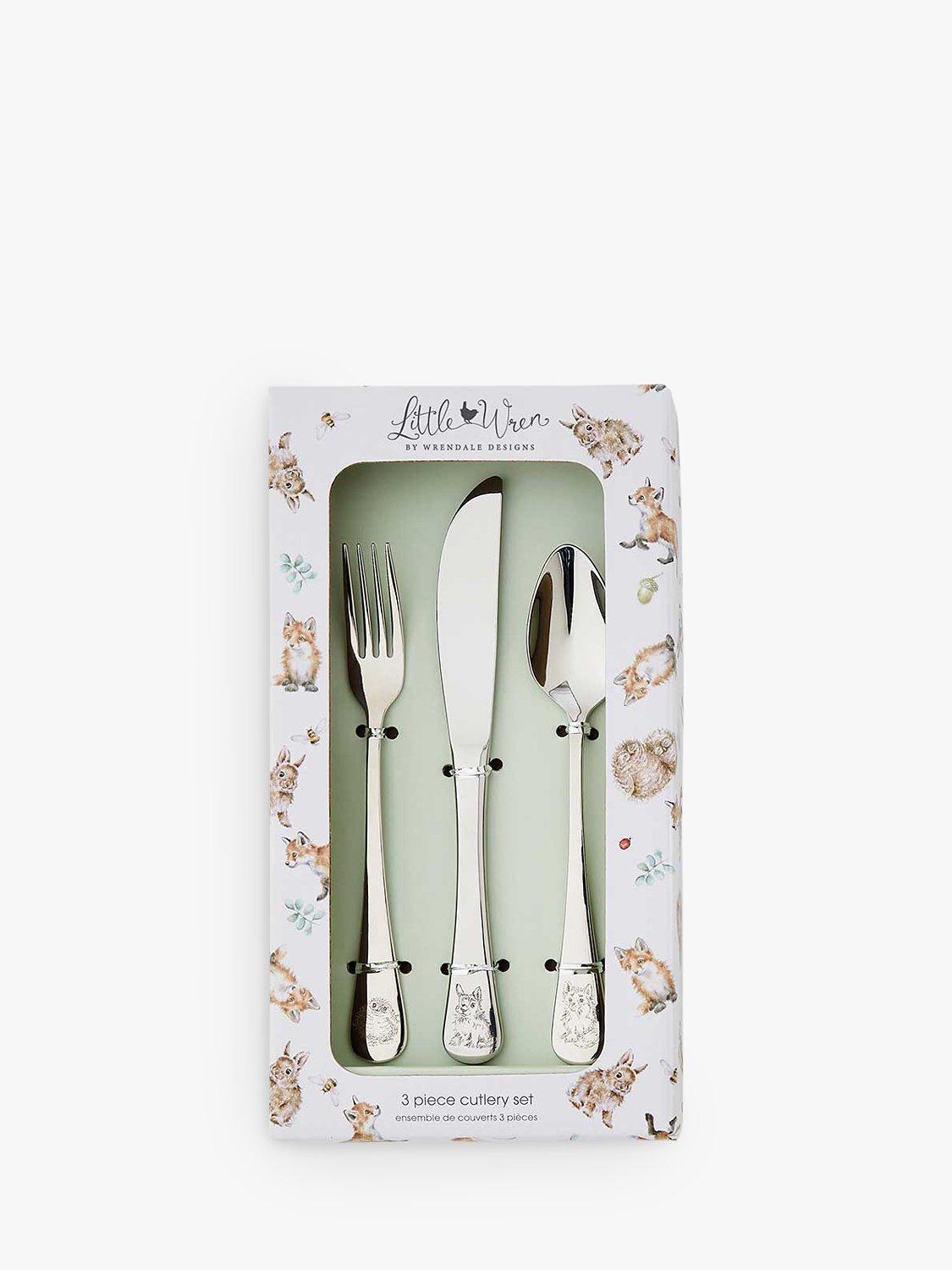 Wrendale Designs Little Wren kids cutlery set 3 piece (British brand)
