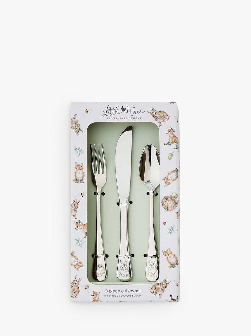 Wrendale Designs Little Wren kids cutlery set 3 piece (British brand)