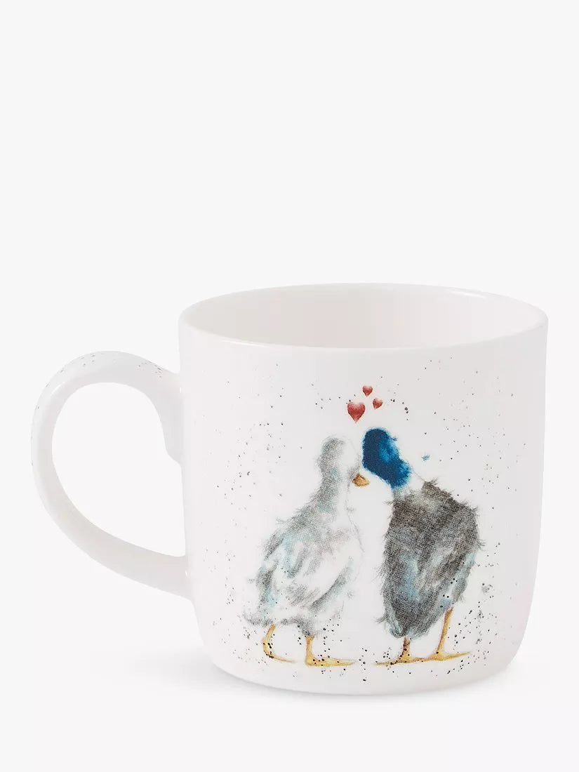 Wrendale Designs Duck Love bone china mug 310ml - British product