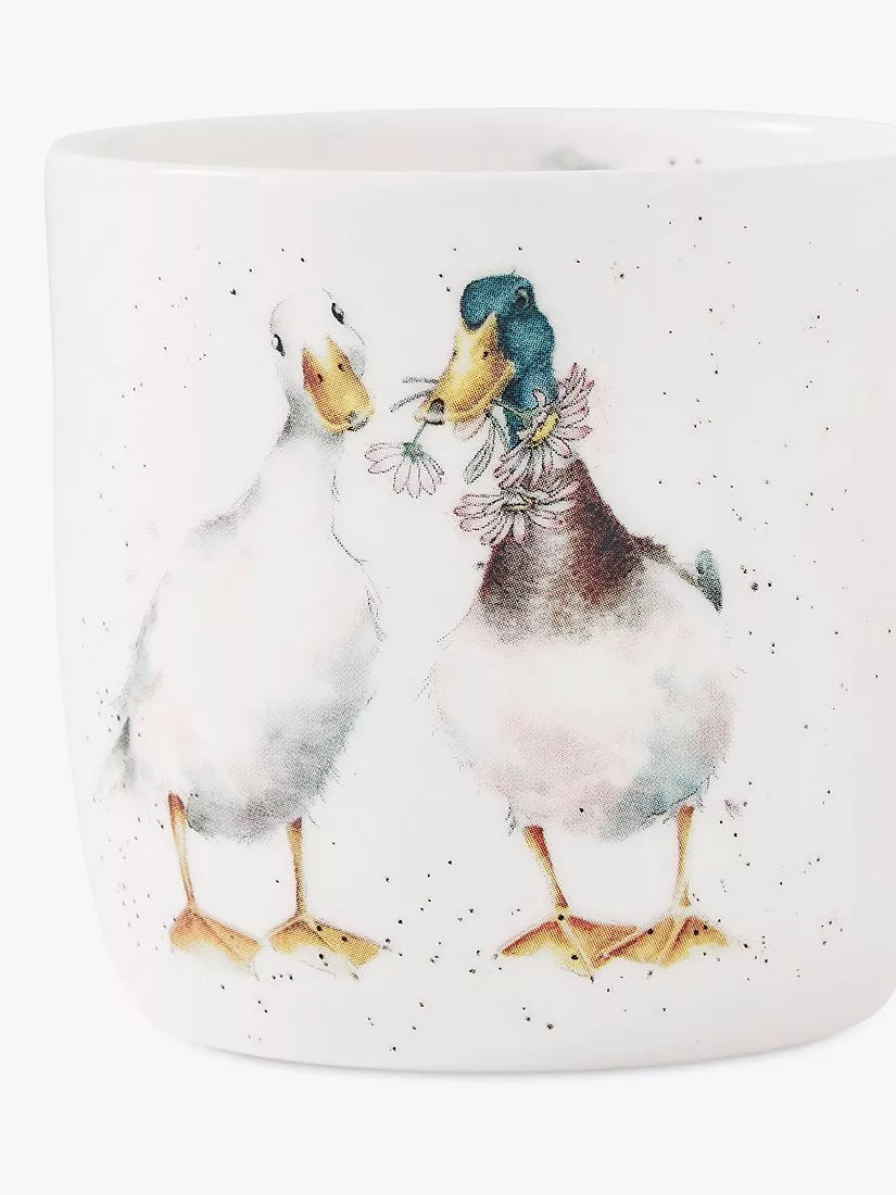 Wrendale Designs Duck Love bone china mug 310ml - British product