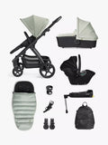 Silver Cross Tide Pushchair, Carrycot & Accessories With Dream i-Size Car Seat and Base Bundle