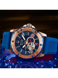 Bulova Marine Star automatic watch blue silicone strap 45mm - British product