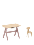 Boori Tidy Learning Kids' Table & Chair Set, Cherry/Almond