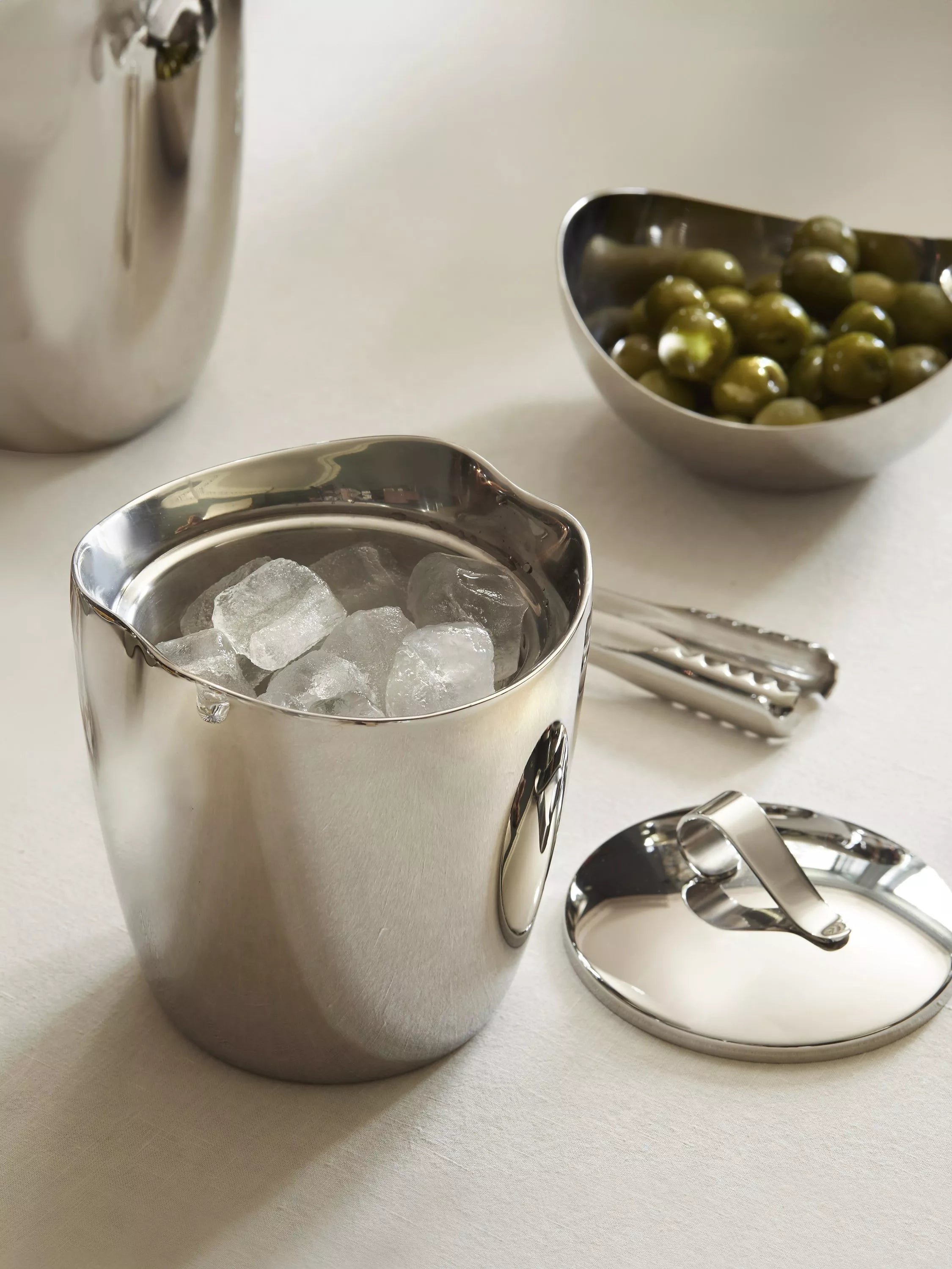 Robert Welch Drift stainless steel ice bucket 700ml, imported from the UK