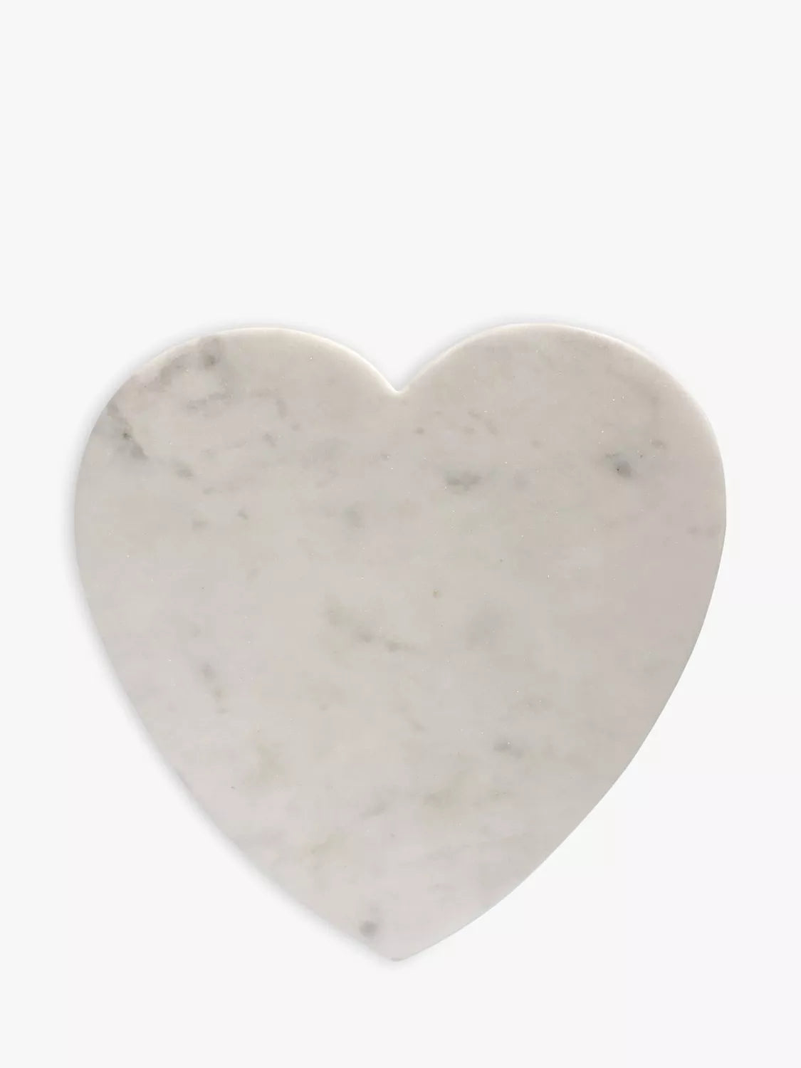Culinary Concepts heart-shaped white marble cheese board 28cm - British product