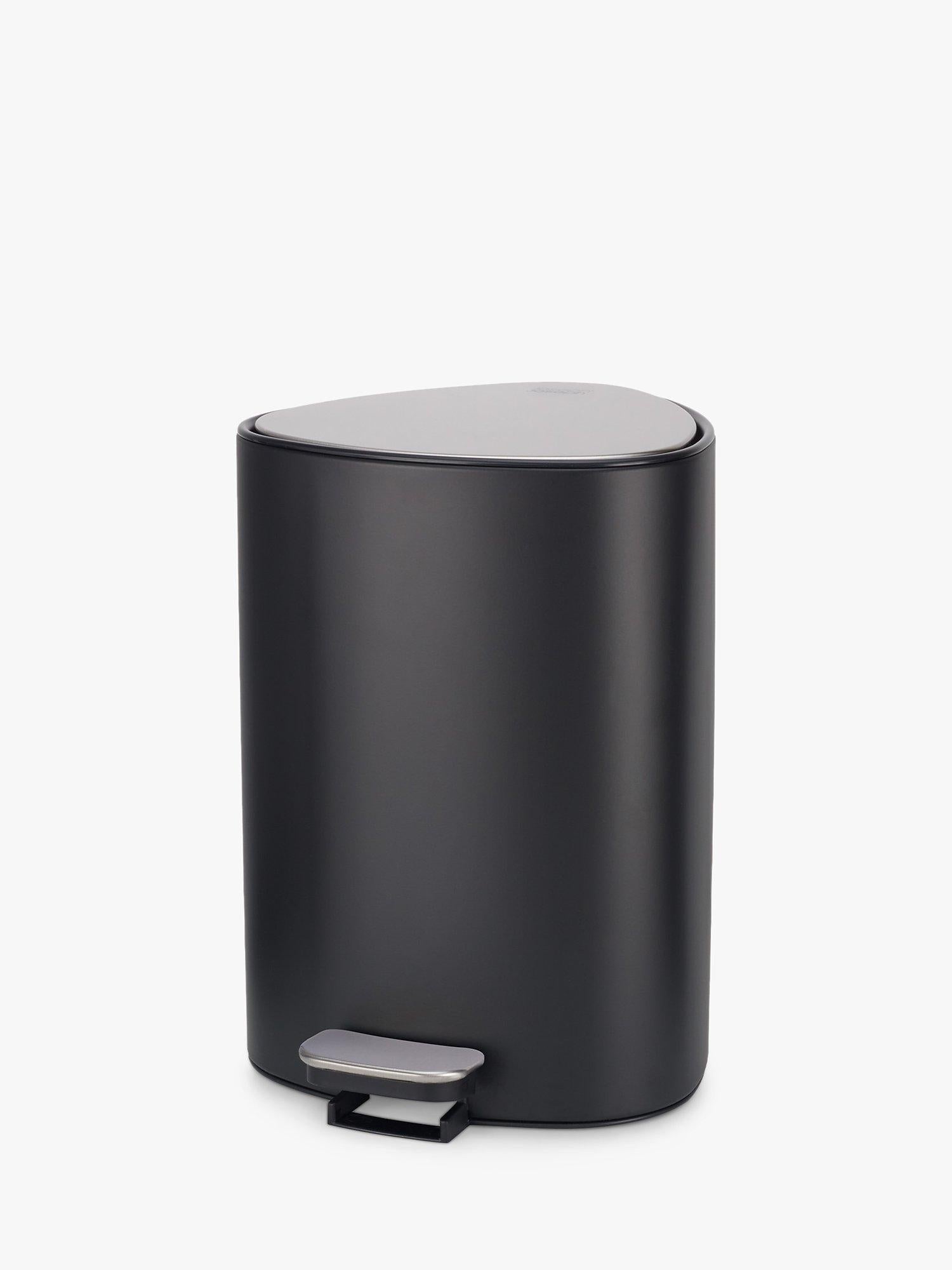 Joseph Joseph bathroom pedal bin steel/matt black 5L, UK version