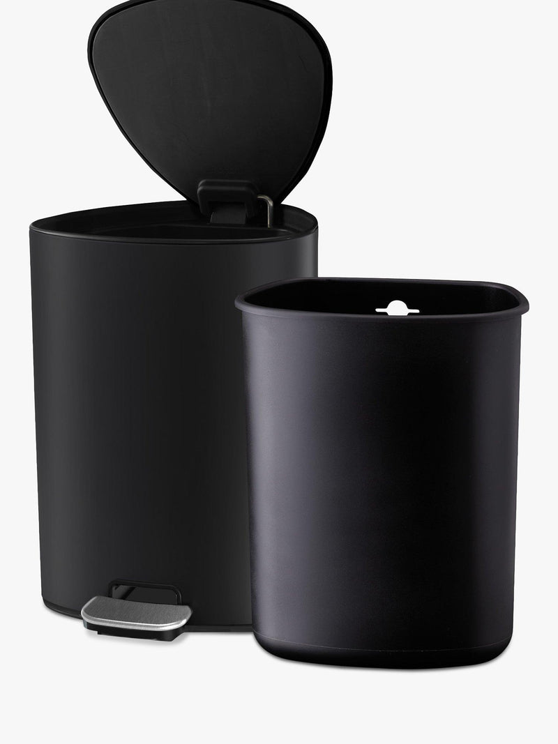 Joseph Joseph bathroom pedal bin steel/matt black 5L, UK version
