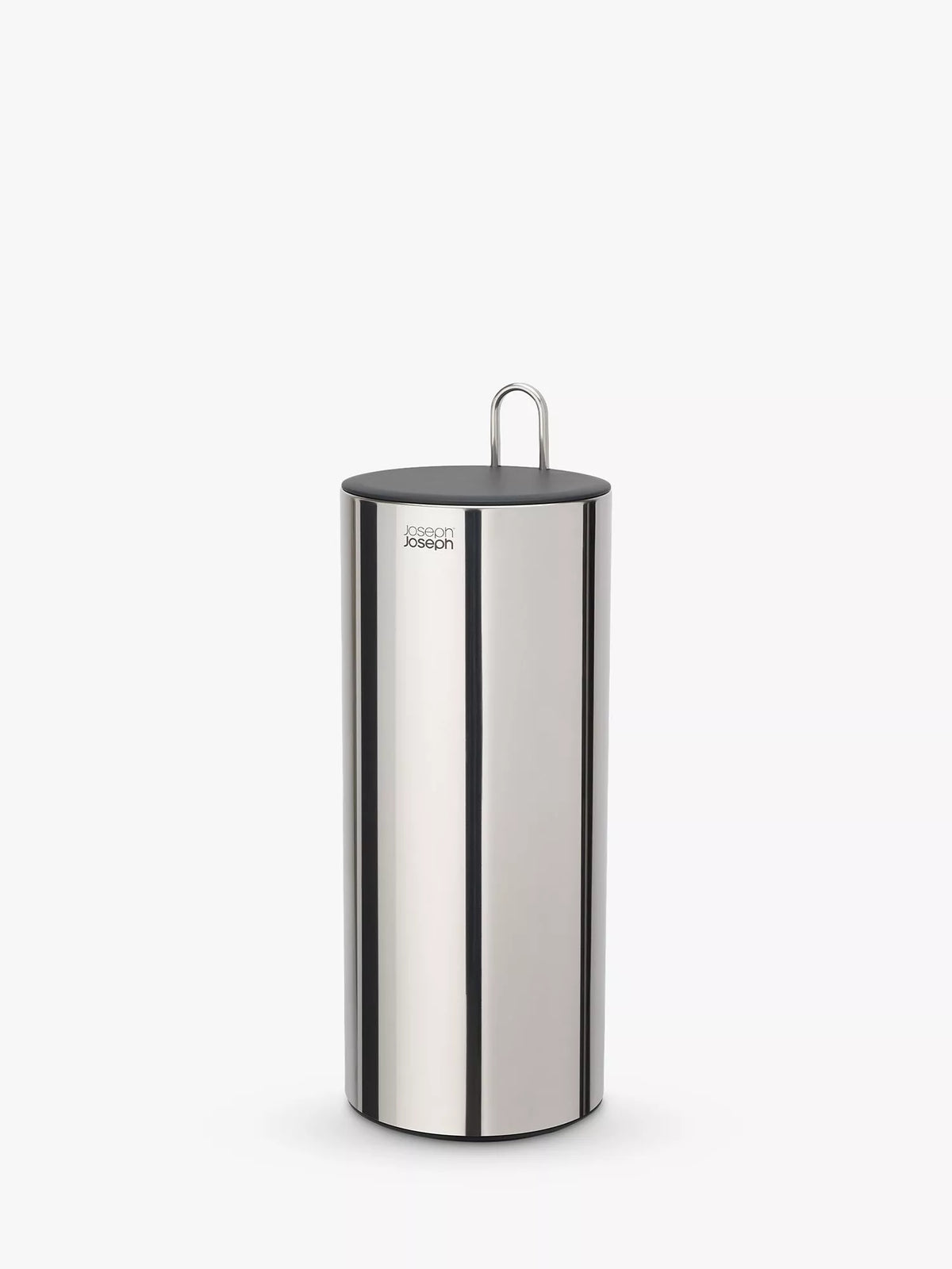Joseph Joseph concealed toilet roll holder in stainless steel, UK version