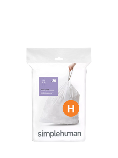John Lewis Simplehuman Bin Liners Code H Pack of 20- Buy online at McGrocer