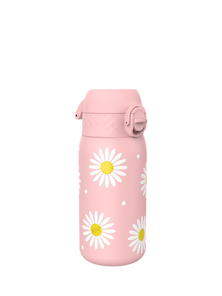 Ion8 Daisy Leak-Proof Stainless Steel Drinks Bottle, 400ml, Rose Quartz